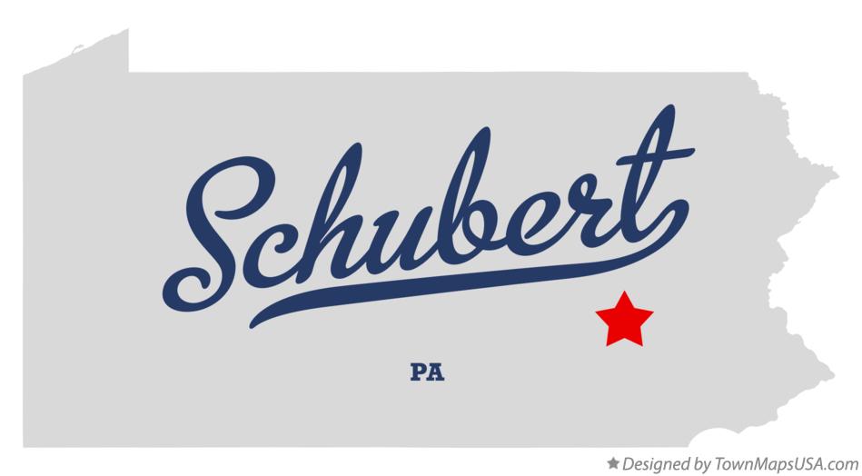 Map of Schubert Pennsylvania PA