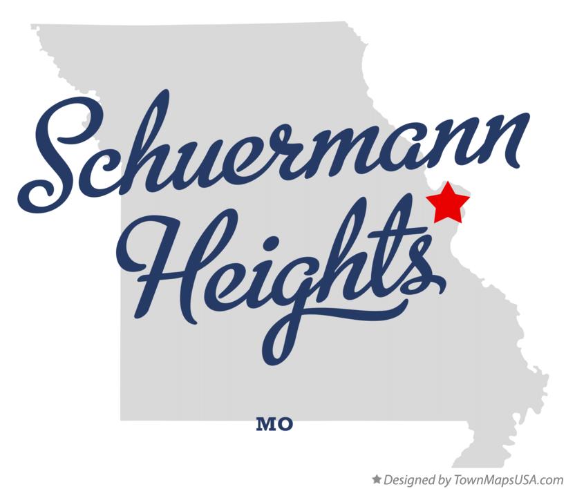 Map of Schuermann Heights Missouri MO