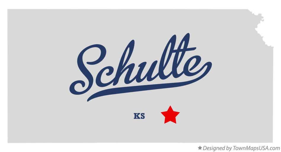 Map of Schulte Kansas KS