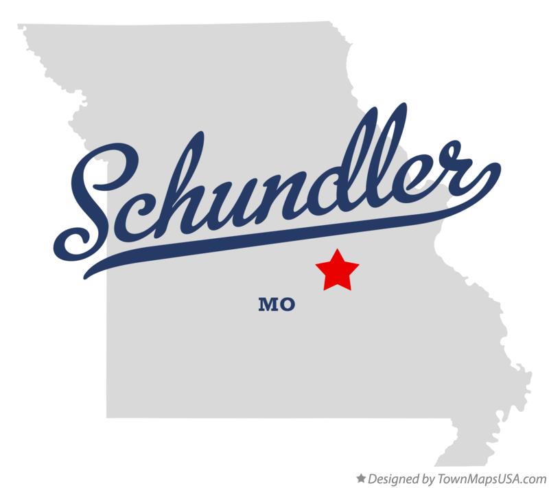 Map of Schundler Missouri MO