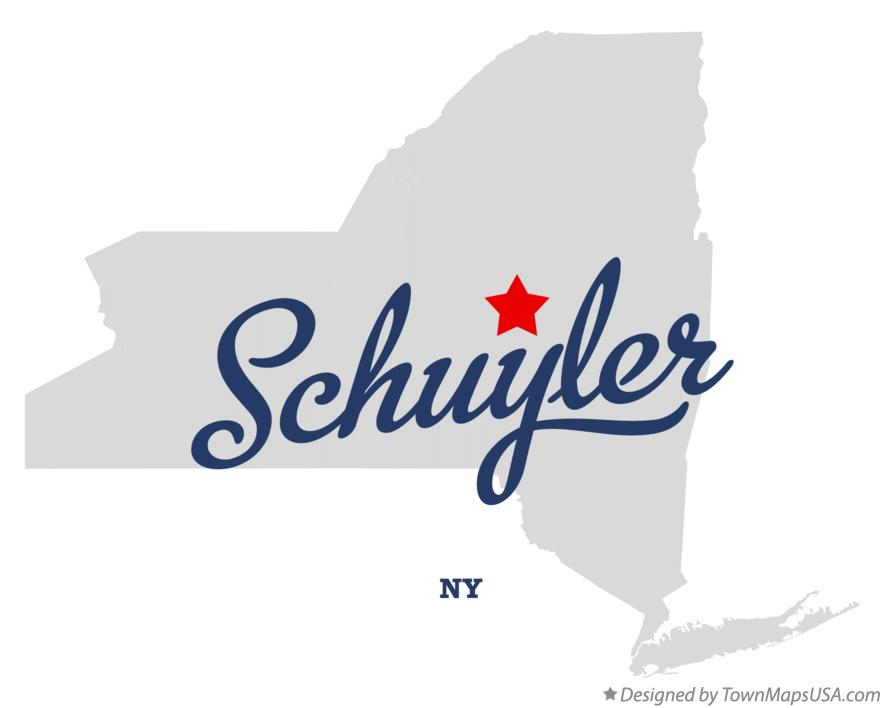 Map of Schuyler New York NY