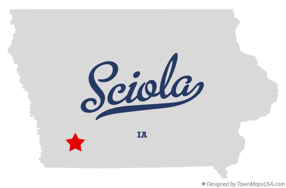 Map of Sciola Iowa IA