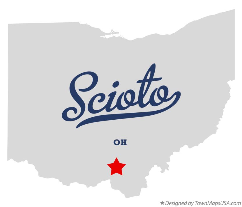 Map of Scioto Ohio OH