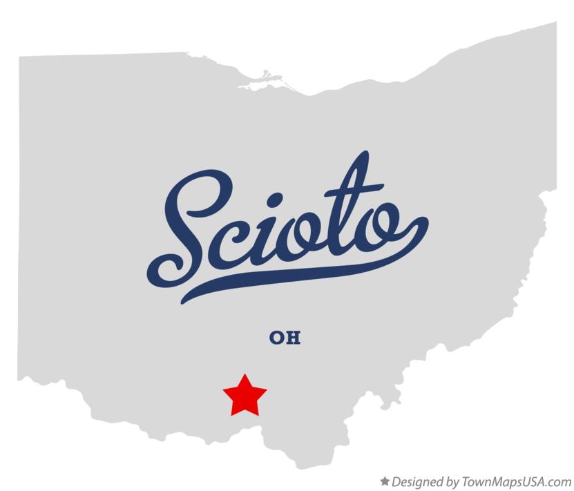 Map of Scioto Ohio OH