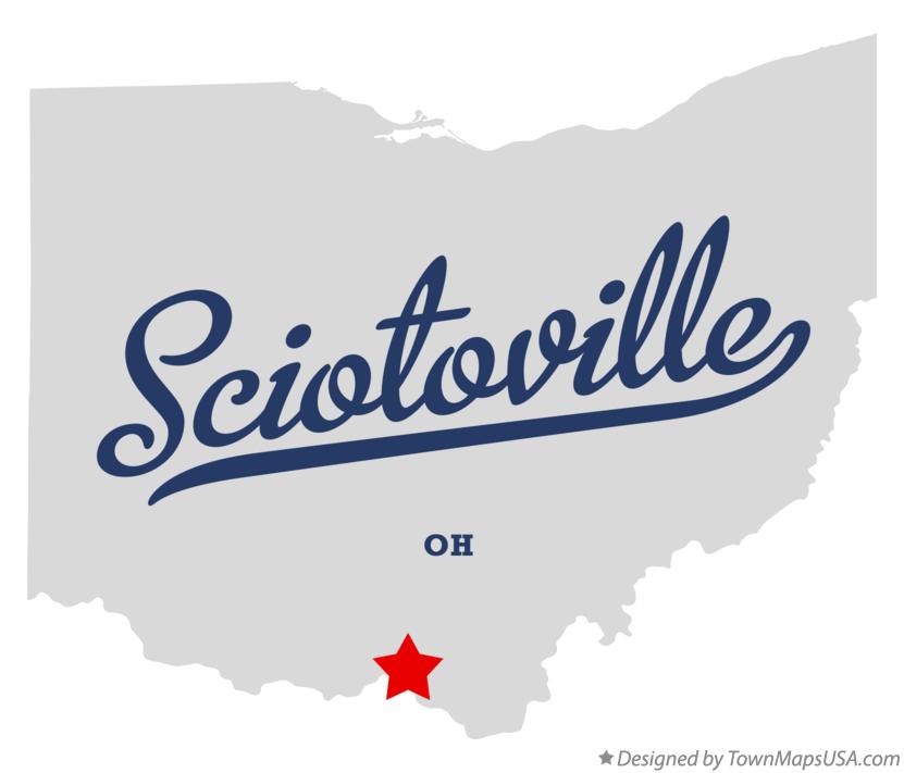 Map of Sciotoville Ohio OH