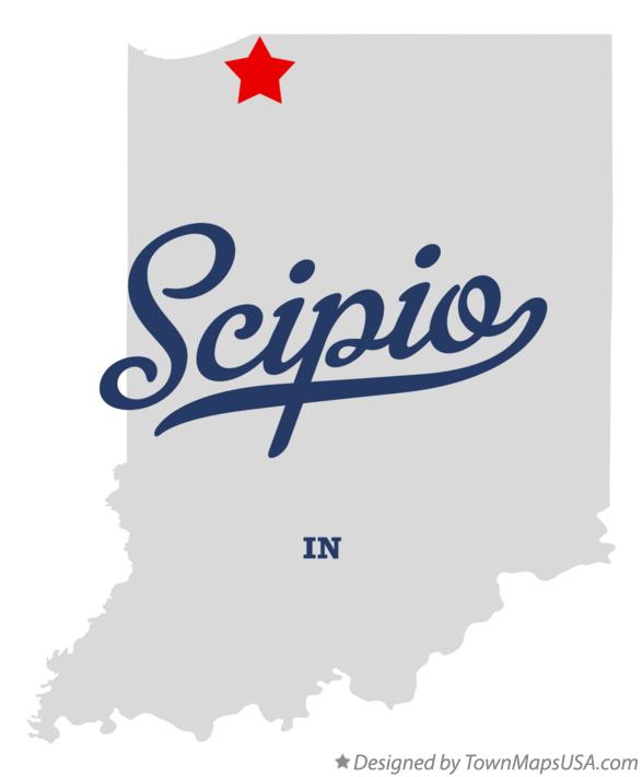 Map of Scipio Indiana IN