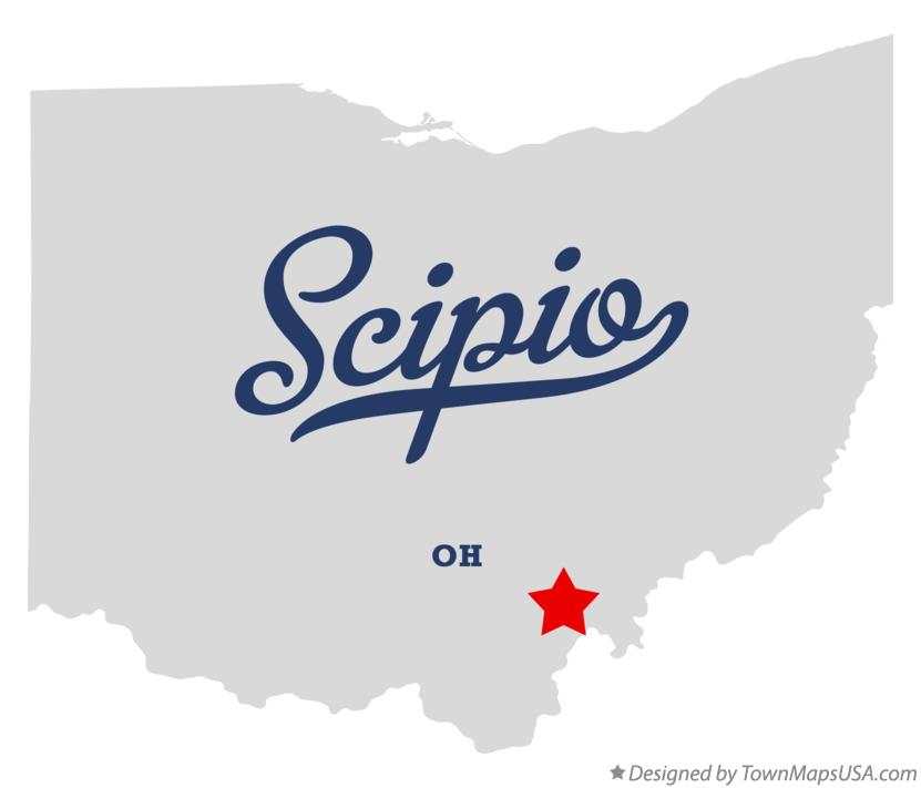 Map of Scipio Ohio OH