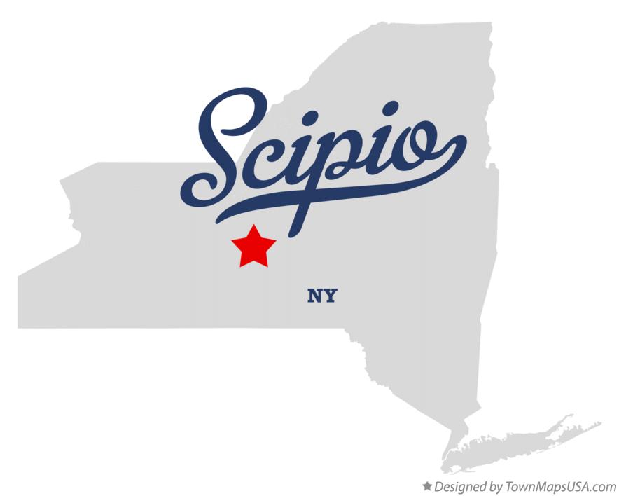 Map of Scipio New York NY