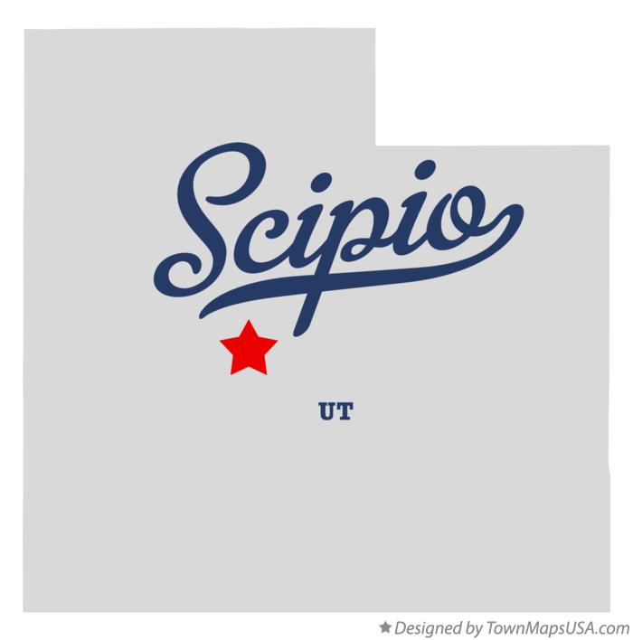 Map of Scipio Utah UT