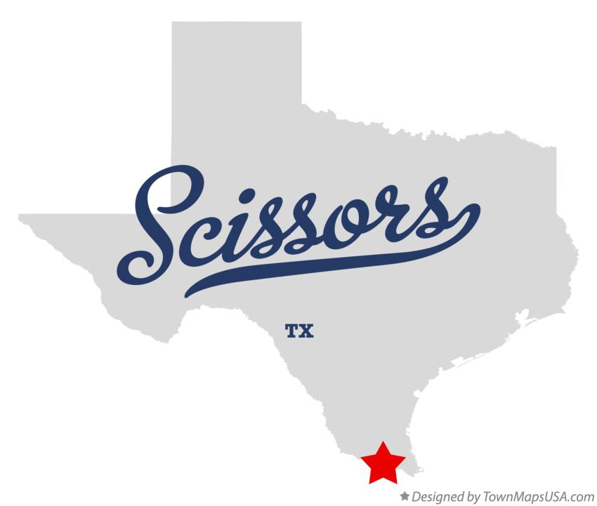 Map of Scissors Texas TX