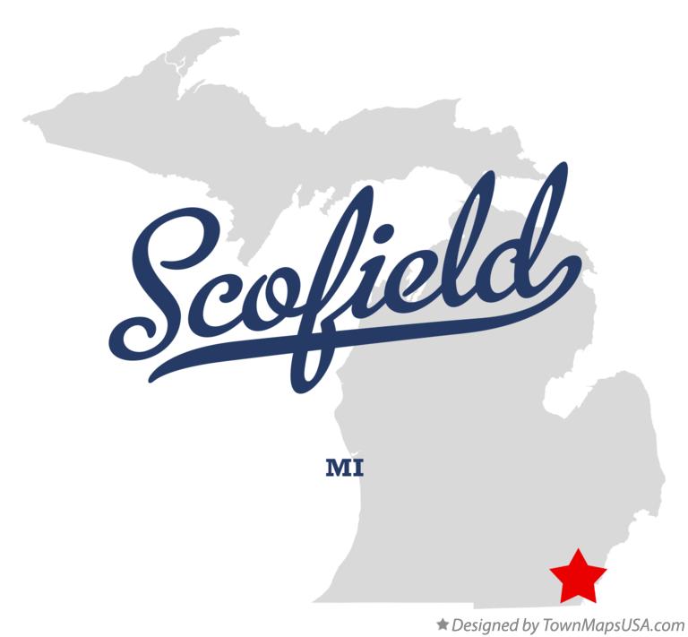 Map of Scofield Michigan MI