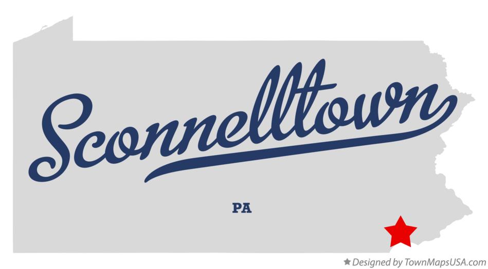 Map of Sconnelltown Pennsylvania PA