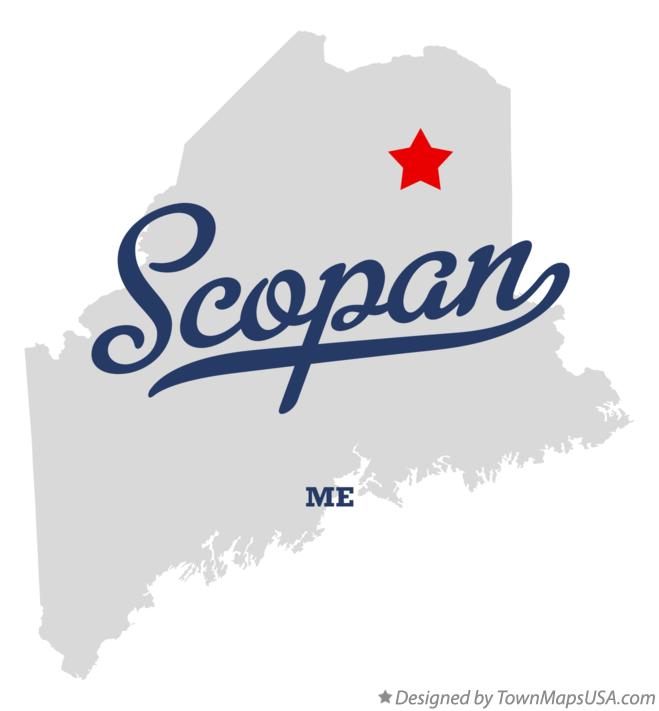 Map of Scopan Maine ME