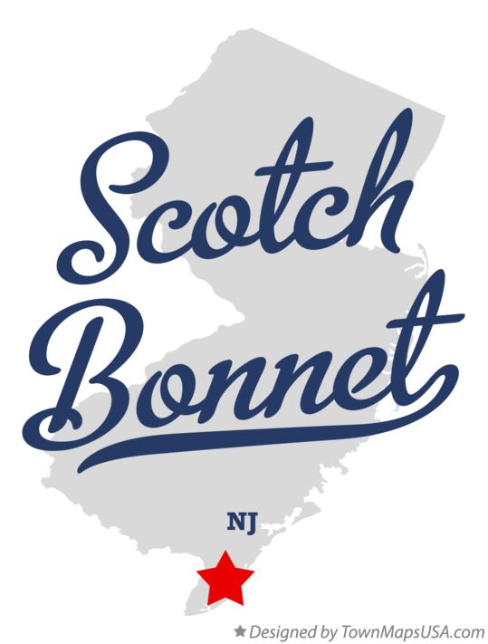 Map of Scotch Bonnet New Jersey NJ