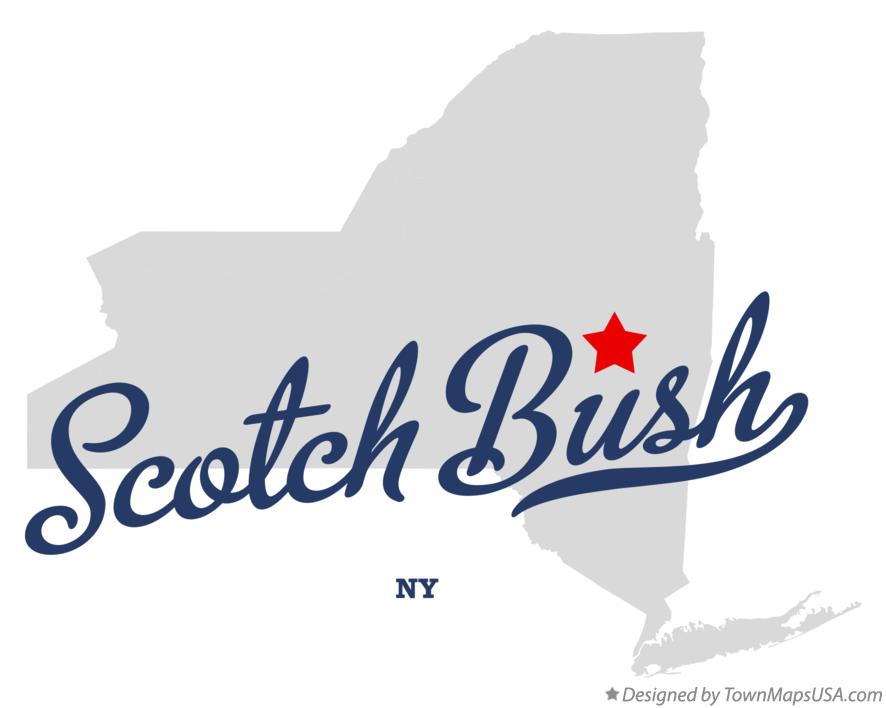 Map of Scotch Bush New York NY