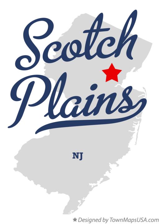 Map of Scotch Plains New Jersey NJ