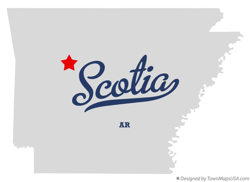 Map of Scotia Arkansas AR