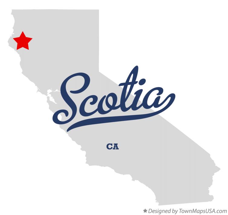 Map of Scotia California CA