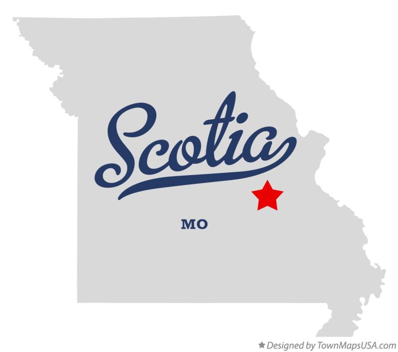 Map of Scotia Missouri MO