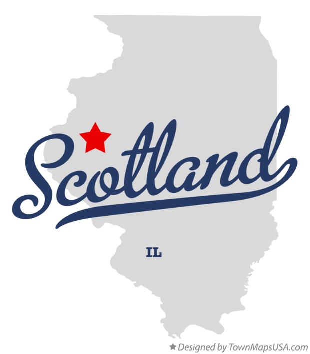 Map of Scotland Illinois IL