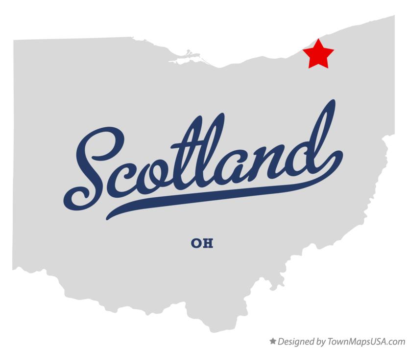 Map of Scotland Ohio OH