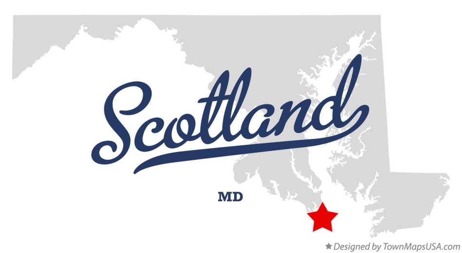 Map of Scotland Maryland MD
