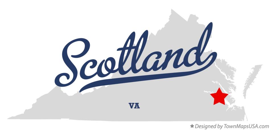Map of Scotland Virginia VA