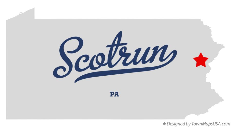 Map of Scotrun Pennsylvania PA
