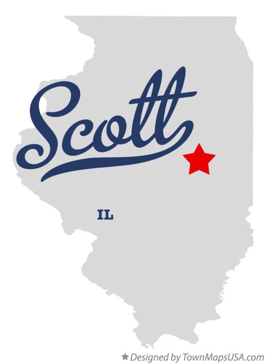 Map of Scott Illinois IL