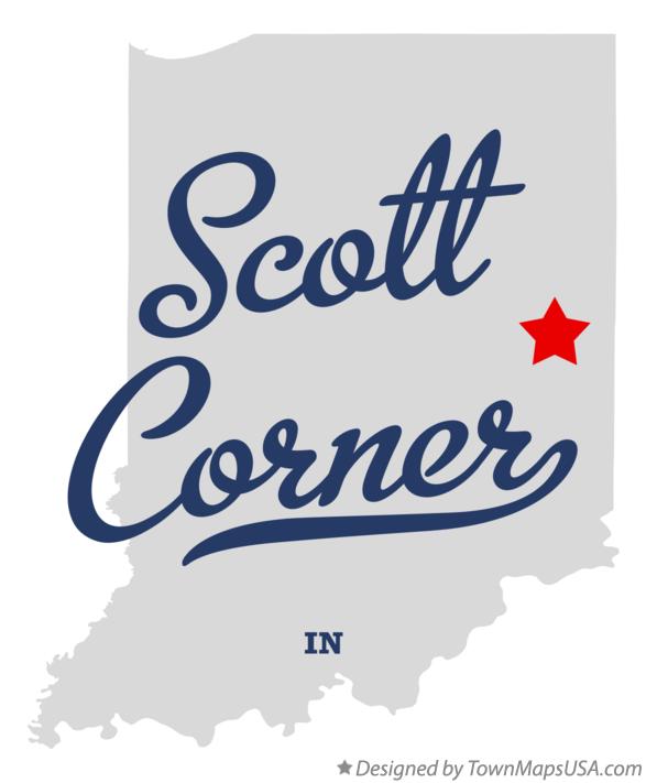 Map of Scott Corner Indiana IN