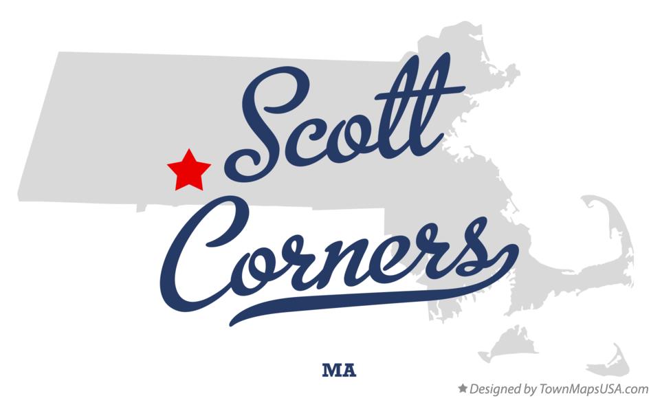 Map of Scott Corners Massachusetts MA