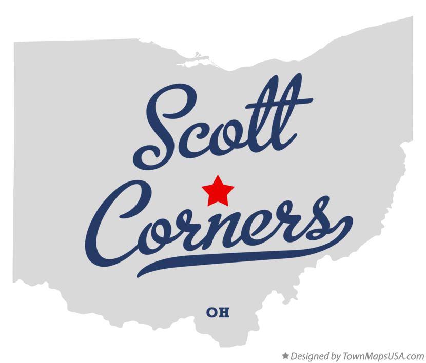 Map of Scott Corners Ohio OH