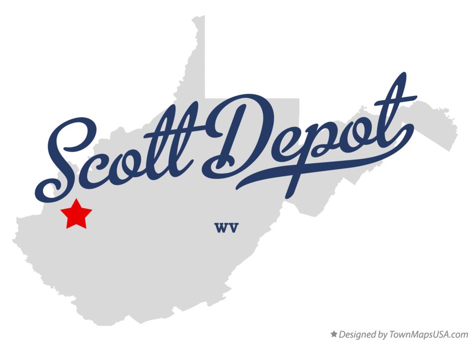 Map of Scott Depot West Virginia WV