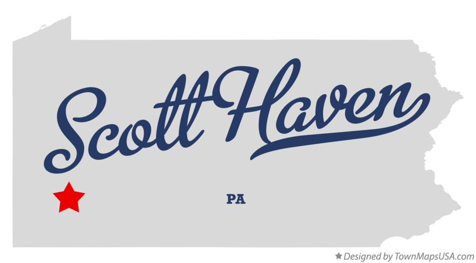 Map of Scott Haven Pennsylvania PA