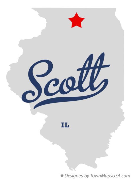 Map of Scott Illinois IL
