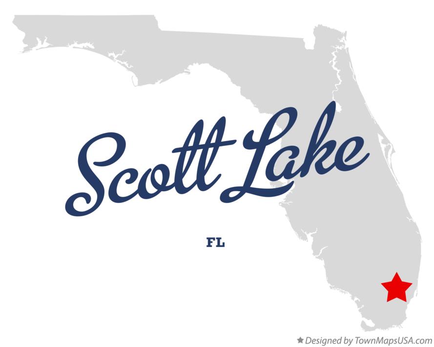 Map of Scott Lake Florida FL