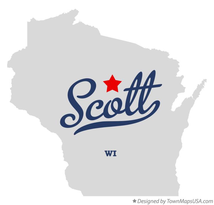 Map of Scott Wisconsin WI