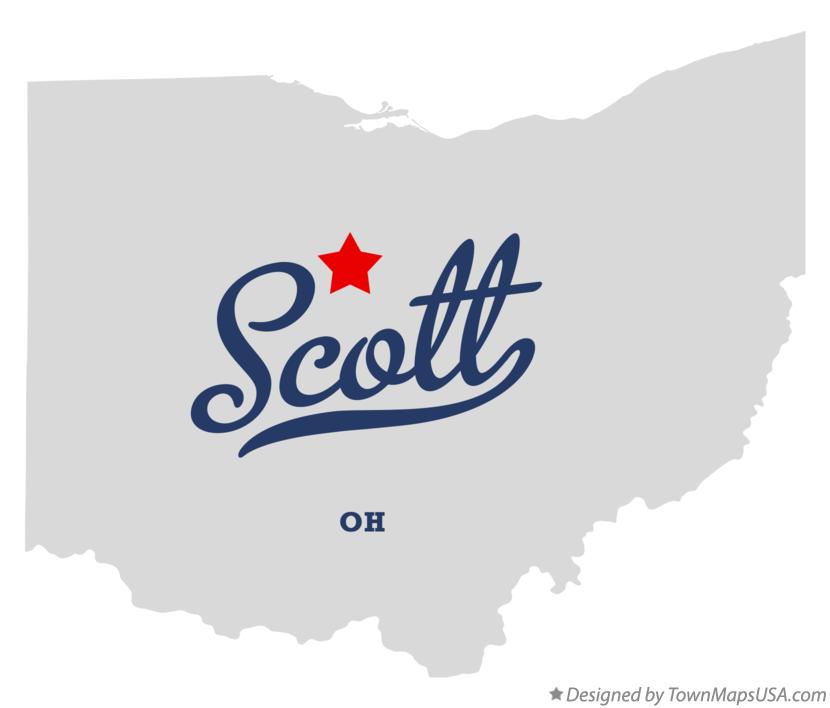 Map of Scott Ohio OH