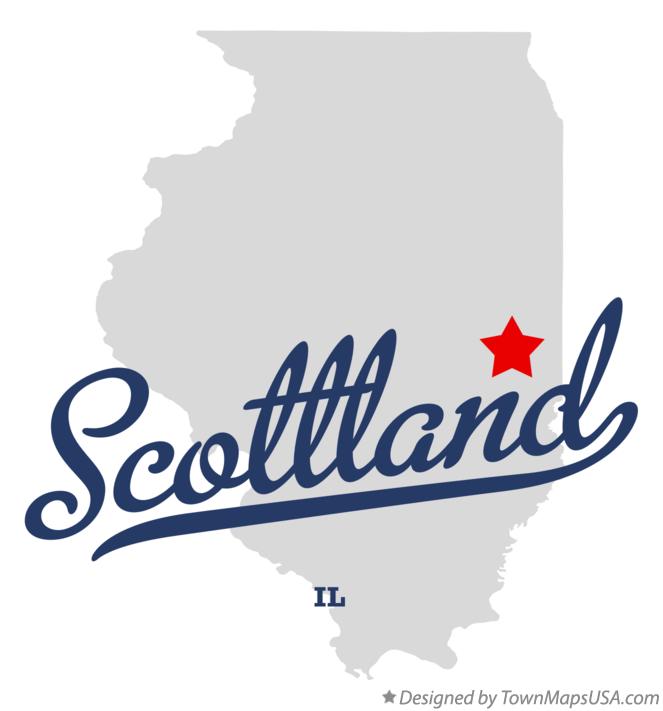 Map of Scottland Illinois IL