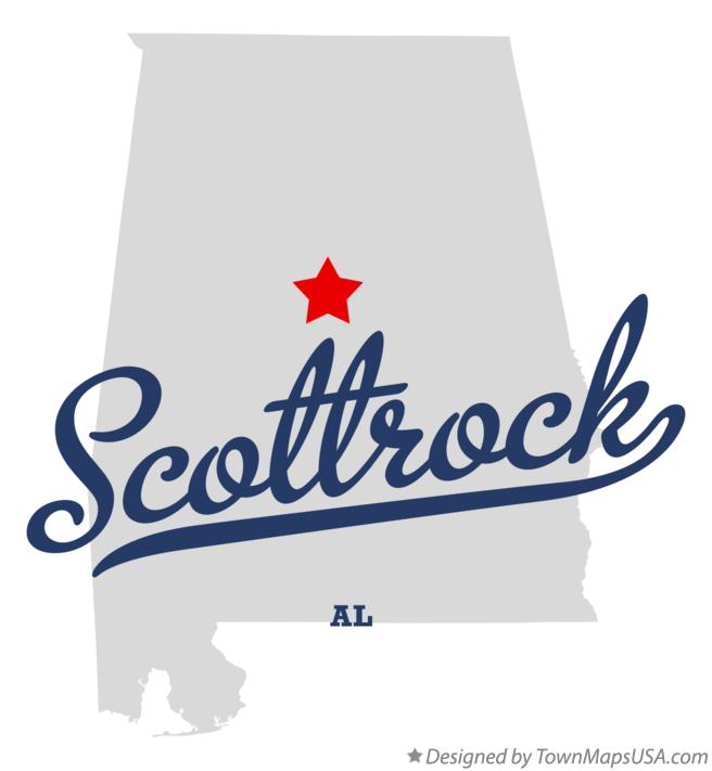 Map of Scottrock Alabama AL