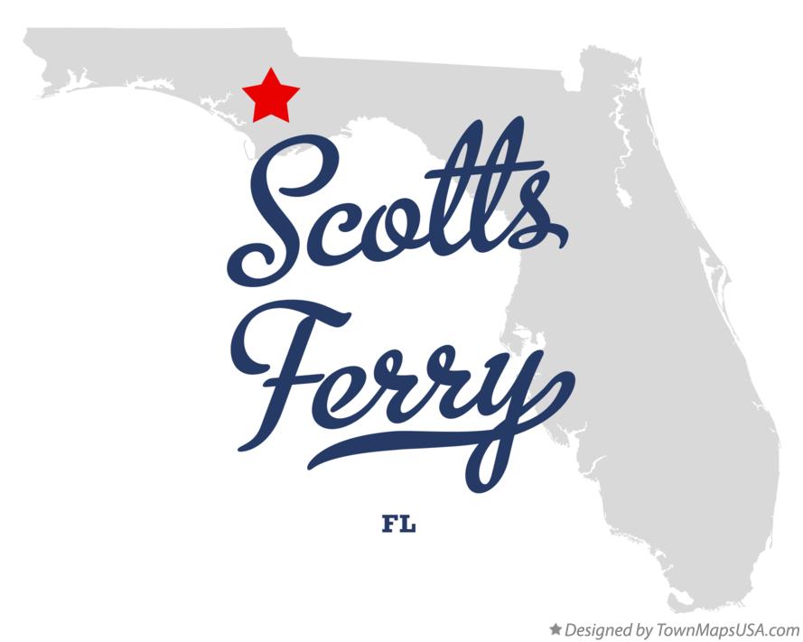 Map of Scotts Ferry Florida FL