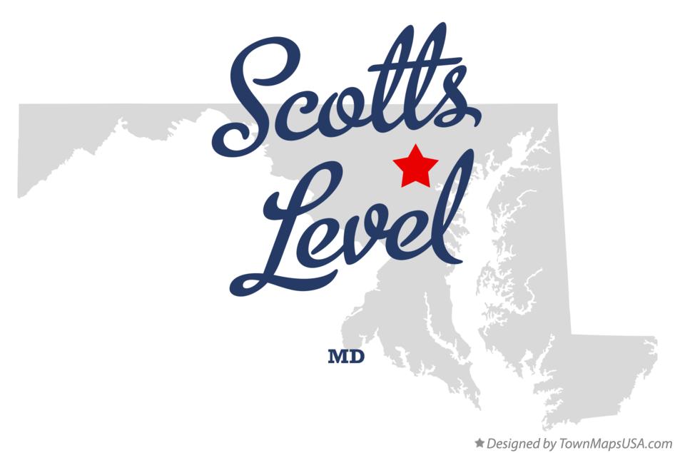 Map of Scotts Level Maryland MD