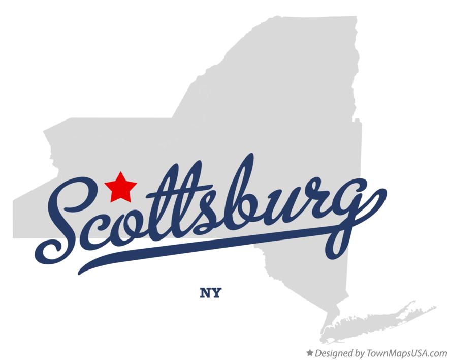Map of Scottsburg New York NY