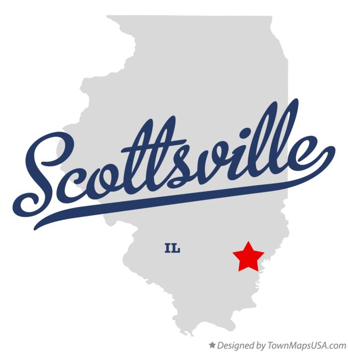 Map of Scottsville Illinois IL