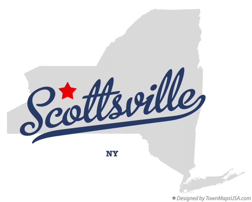 Map of Scottsville New York NY