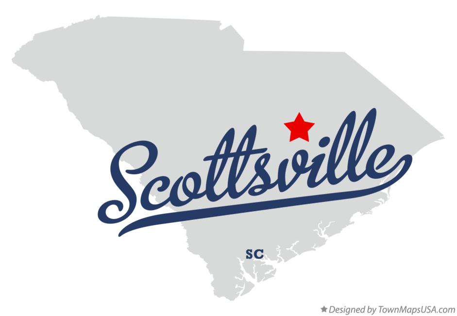 Map of Scottsville South Carolina SC