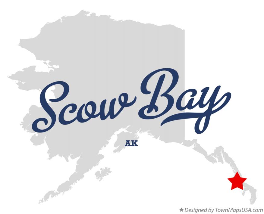 Map of Scow Bay Alaska AK