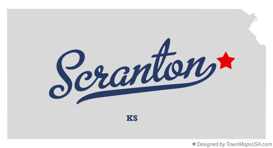 Map of Scranton Kansas KS