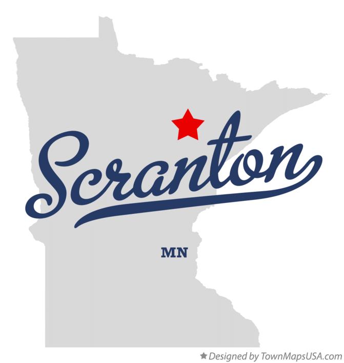 Map of Scranton Minnesota MN