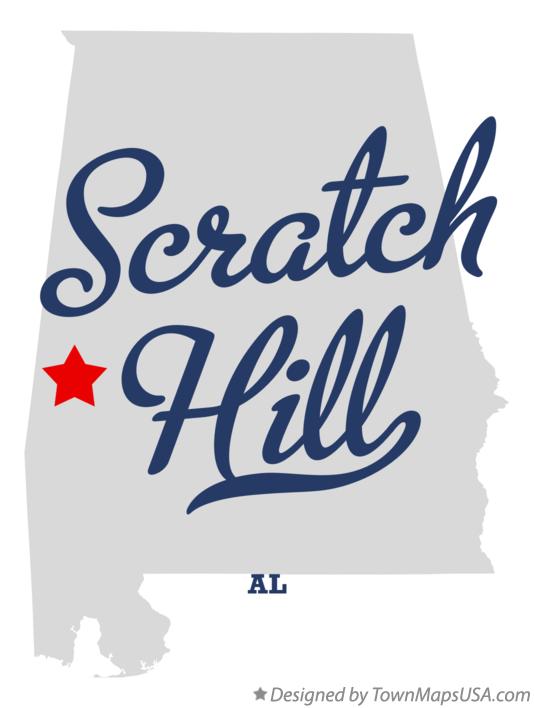Map of Scratch Hill Alabama AL